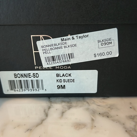 Pelle Moda Bonnie suede black sandal 9m - Picture 6 of 6